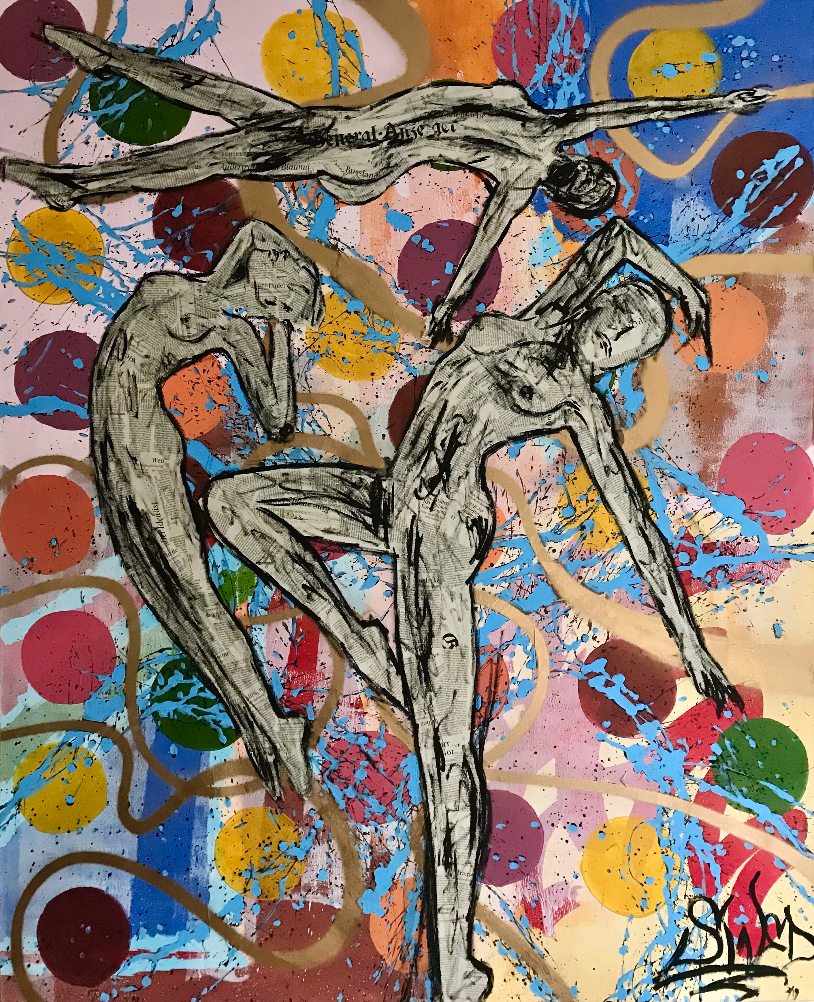 Painting with the title ZEZE